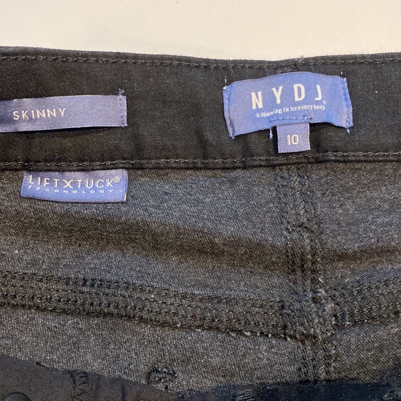 NYDJ SZ 10 Black Denim Skinny Jeans New D31 - Picture 10 of 16